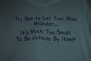 Try Not To Let Your Mind Wander